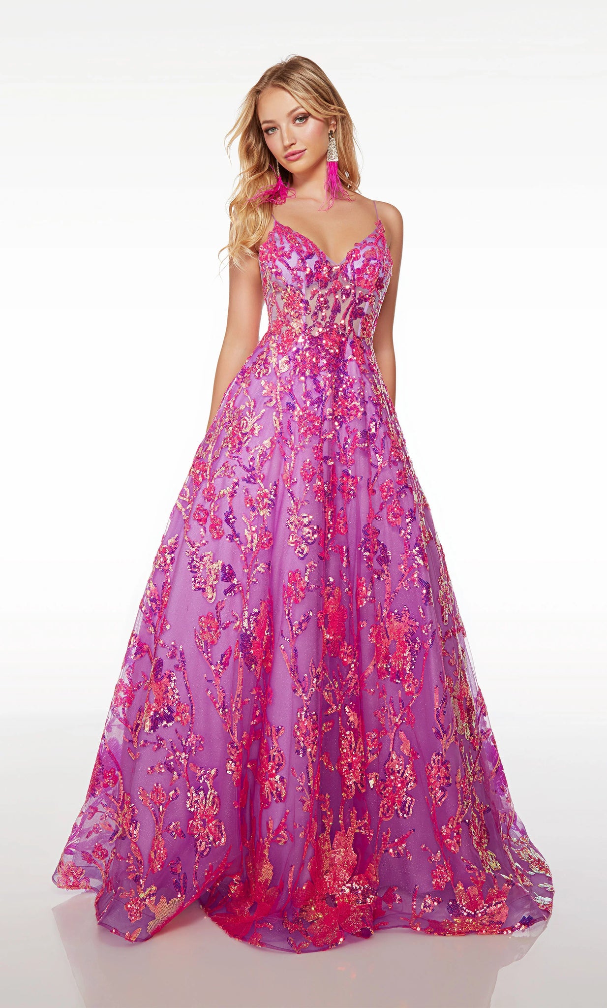 neon lilac dress PRIMAVERA 3805 Dress