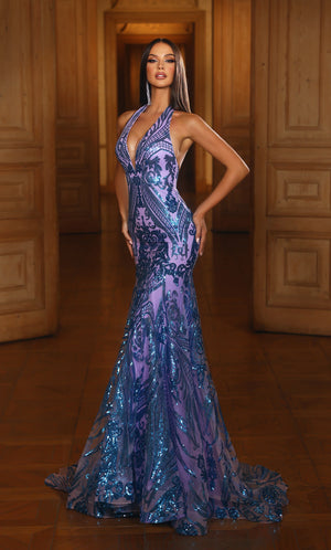 Alyce 61630 Blue & Lavender Alyce 61630 Blue & Lavender