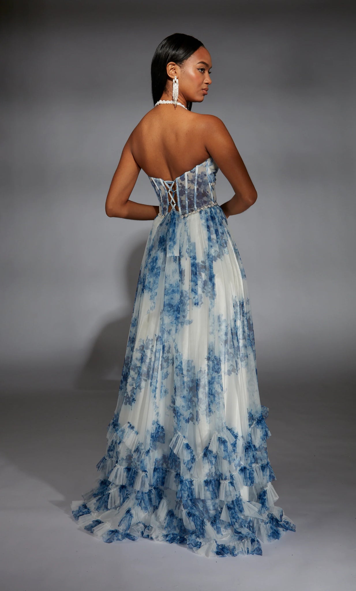 Alyce 61757 Blue & White – Joani's Fashions Alyce 61757 Blue & White – Joani's Fashions