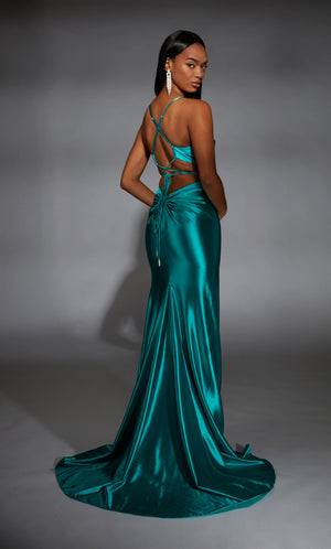 Alyce 61875 Long Prom Dress Lagoon Blue / 4 Alyce 61875 Long Prom Dress Lagoon Blue / 4