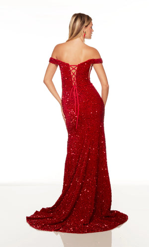 Formal Wear, Long, Plush Sequins, Cowl Neck, Straight, Strappy Back, Knotted Detail, Side Slit, Train